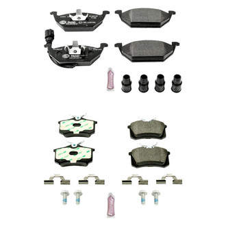 PowerStop® - Euro-Stop™ Semi-Metallic Front and Rear Disc Brake Pad Set