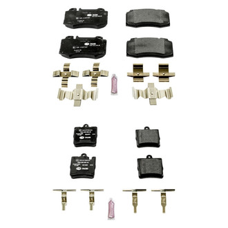 PowerStop® - Euro-Stop™ Semi-Metallic Front and Rear Disc Brake Pad Set