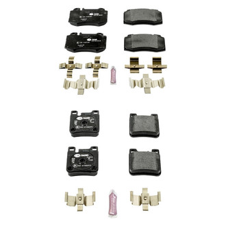 PowerStop® - Euro-Stop™ Semi-Metallic Front and Rear Disc Brake Pad Set