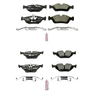 PowerStop® - Euro-Stop™ Semi-Metallic Front and Rear Disc Brake Pad Set