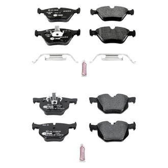 PowerStop® - Euro-Stop™ Semi-Metallic Front and Rear Disc Brake Pad Set