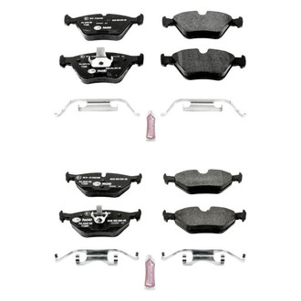 PowerStop® - Euro-Stop™ Semi-Metallic Front and Rear Disc Brake Pad Set