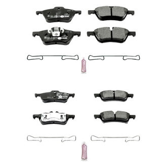 PowerStop® - Euro-Stop™ Semi-Metallic Front and Rear Disc Brake Pad Set