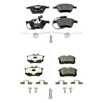 PowerStop® - Euro-Stop™ Semi-Metallic Front and Rear Disc Brake Pad Set