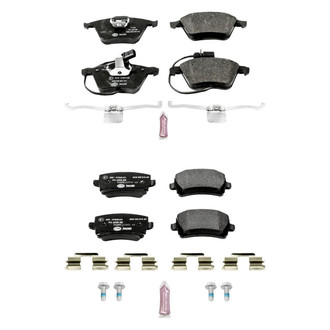PowerStop® - Euro-Stop™ Semi-Metallic Front and Rear Disc Brake Pad Set