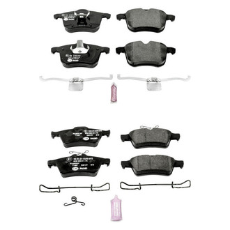 PowerStop® - Euro-Stop™ Semi-Metallic Front and Rear Disc Brake Pad Set