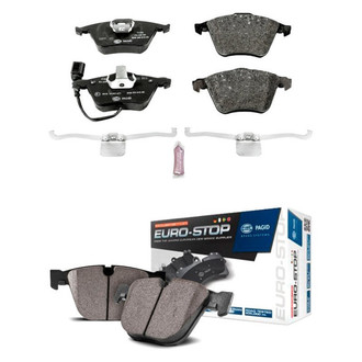 PowerStop® - Euro-Stop™ Semi-Metallic Front and Rear Disc Brake Pad Set