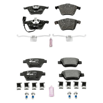 PowerStop® - Euro-Stop™ Semi-Metallic Front and Rear Disc Brake Pad Set