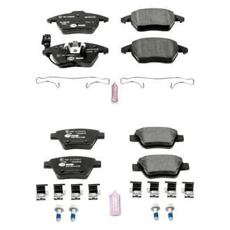 PowerStop® - Euro-Stop™ Semi-Metallic Front and Rear Disc Brake Pad Set