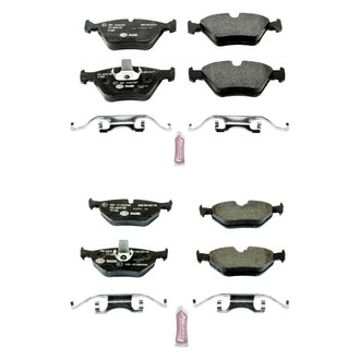 PowerStop® - Euro-Stop™ Semi-Metallic Front and Rear Disc Brake Pad Set