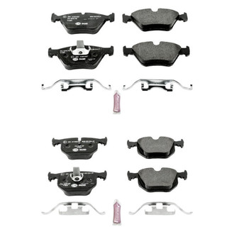 PowerStop® - Euro-Stop™ Semi-Metallic Front and Rear Disc Brake Pad Set