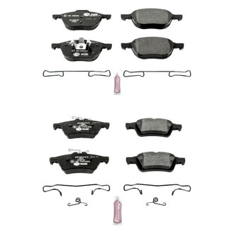 PowerStop® - Euro-Stop™ Semi-Metallic Front and Rear Disc Brake Pad Set