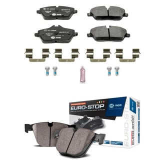 PowerStop® - Euro-Stop™ Semi-Metallic Front and Rear Disc Brake Pad Set