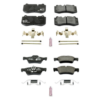 PowerStop® - Euro-Stop™ Semi-Metallic Front and Rear Disc Brake Pad Set
