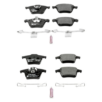 PowerStop® - Euro-Stop™ Semi-Metallic Front and Rear Disc Brake Pad Set