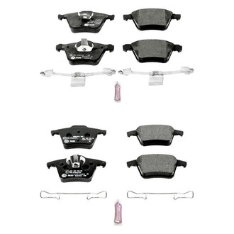 PowerStop® - Euro-Stop™ Semi-Metallic Front and Rear Disc Brake Pad Set