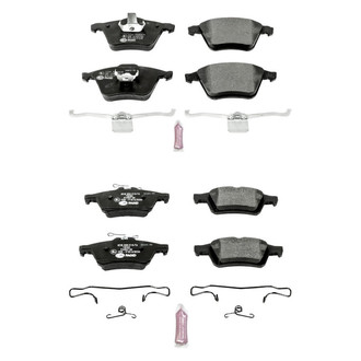PowerStop® - Euro-Stop™ Semi-Metallic Front and Rear Disc Brake Pad Set