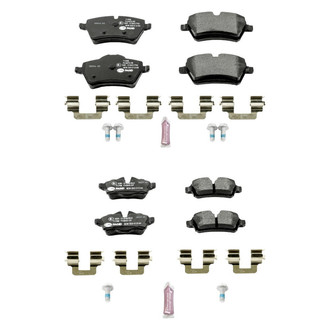 PowerStop® - Euro-Stop™ Semi-Metallic Front and Rear Disc Brake Pad Set