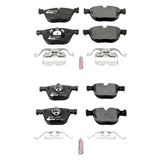 PowerStop® - Euro-Stop™ Semi-Metallic Front and Rear Disc Brake Pad Set