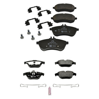 PowerStop® - Euro-Stop™ Semi-Metallic Front and Rear Disc Brake Pad Set
