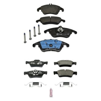 PowerStop® - Euro-Stop™ Semi-Metallic Front and Rear Disc Brake Pad Set