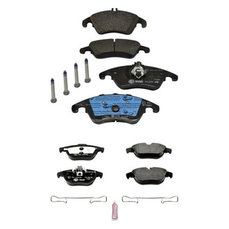 PowerStop® - Euro-Stop™ Semi-Metallic Front and Rear Disc Brake Pad Set