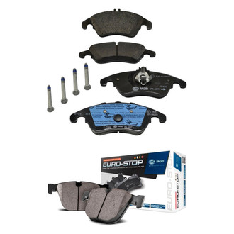 PowerStop® - Euro-Stop™ Semi-Metallic Front and Rear Disc Brake Pad Set