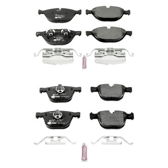 PowerStop® - Euro-Stop™ Semi-Metallic Front and Rear Disc Brake Pad Set
