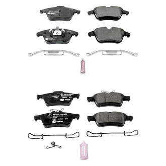 PowerStop® - Euro-Stop™ Semi-Metallic Front and Rear Disc Brake Pad Set