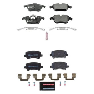 PowerStop® - Euro-Stop™ Semi-Metallic Front and Rear Disc Brake Pad Set