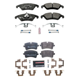 PowerStop® - Euro-Stop™ Semi-Metallic Front and Rear Disc Brake Pad Set