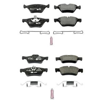PowerStop® - Euro-Stop™ Semi-Metallic Front and Rear Disc Brake Pad Set