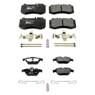 PowerStop® - Euro-Stop™ Semi-Metallic Front and Rear Disc Brake Pad Set