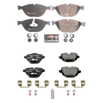 PowerStop® - Euro-Stop™ Semi-Metallic Front and Rear Disc Brake Pad Set