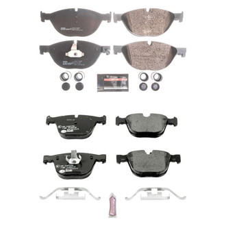 PowerStop® - Euro-Stop™ Semi-Metallic Front and Rear Disc Brake Pad Set
