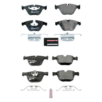 PowerStop® - Euro-Stop™ Semi-Metallic Front and Rear Disc Brake Pad Set