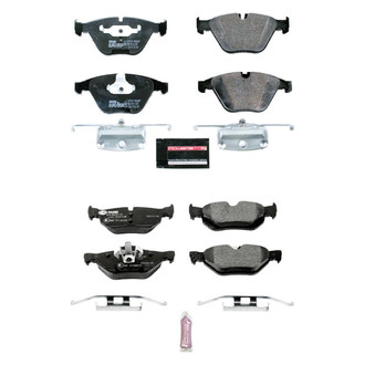 PowerStop® - Euro-Stop™ Semi-Metallic Front and Rear Disc Brake Pad Set