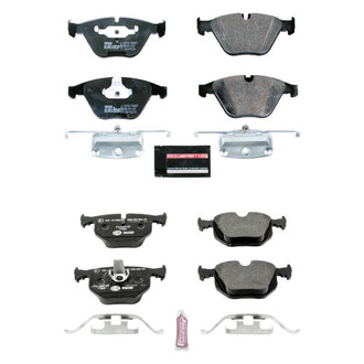 PowerStop® - Euro-Stop™ Semi-Metallic Front and Rear Disc Brake Pad Set