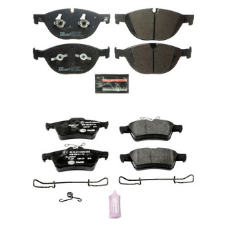 PowerStop® - Euro-Stop™ Semi-Metallic Front and Rear Disc Brake Pad Set