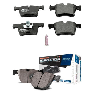 PowerStop® - Euro-Stop™ Semi-Metallic Front and Rear Disc Brake Pad Set