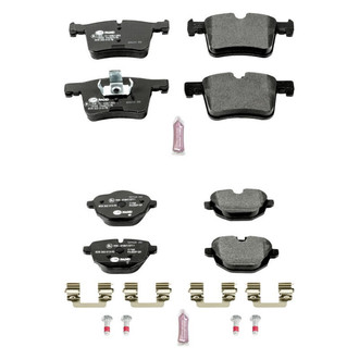 PowerStop® - Euro-Stop™ Semi-Metallic Front and Rear Disc Brake Pad Set