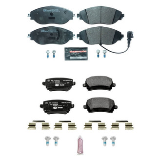 PowerStop® - Euro-Stop™ Semi-Metallic Front and Rear Disc Brake Pad Set