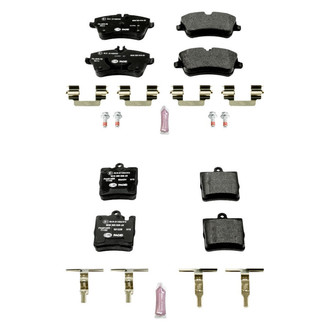 PowerStop® - Euro-Stop™ Semi-Metallic Front and Rear Disc Brake Pad Set