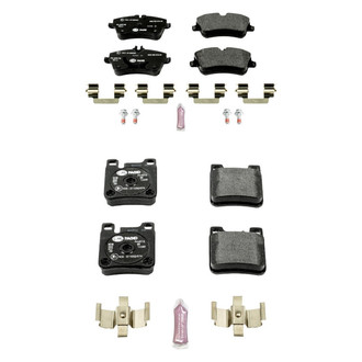 PowerStop® - Euro-Stop™ Semi-Metallic Front and Rear Disc Brake Pad Set