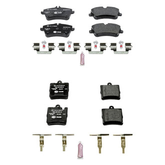 PowerStop® - Euro-Stop™ Semi-Metallic Front and Rear Disc Brake Pad Set