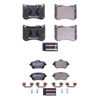 PowerStop® - Euro-Stop™ Semi-Metallic Front and Rear Disc Brake Pad Set