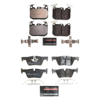 PowerStop® - Euro-Stop™ Semi-Metallic Front and Rear Disc Brake Pad Set