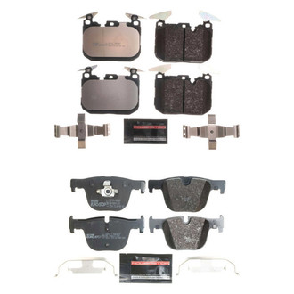 PowerStop® - Euro-Stop™ Semi-Metallic Front and Rear Disc Brake Pad Set