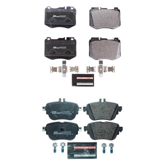 PowerStop® - Euro-Stop™ Semi-Metallic Front and Rear Disc Brake Pad Set