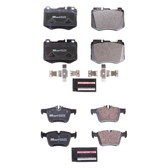 PowerStop® - Euro-Stop™ Semi-Metallic Front and Rear Disc Brake Pad Set